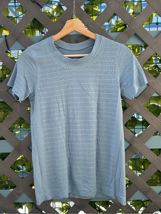 lululemon athletica Tops - Baby Blue Mesh lululemon Tee Size 4